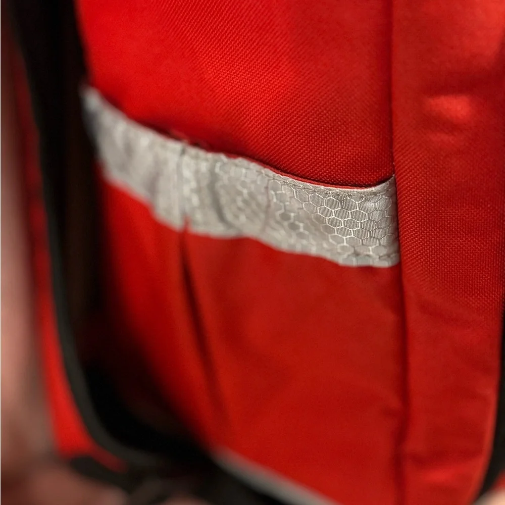 Badger’s Cooler Red Backpack with WISCONSIN Logo